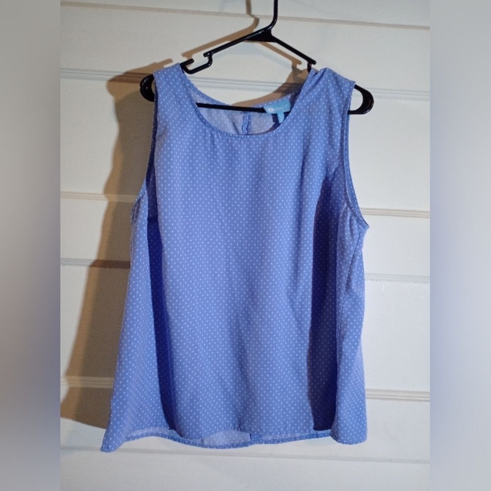 Koret XL sleeveless tank style top, polka dot (Rox230)